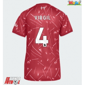 Liverpool Virgil van Dijk #4 Primera Equipación Mujer 2026-27 Manga Corta